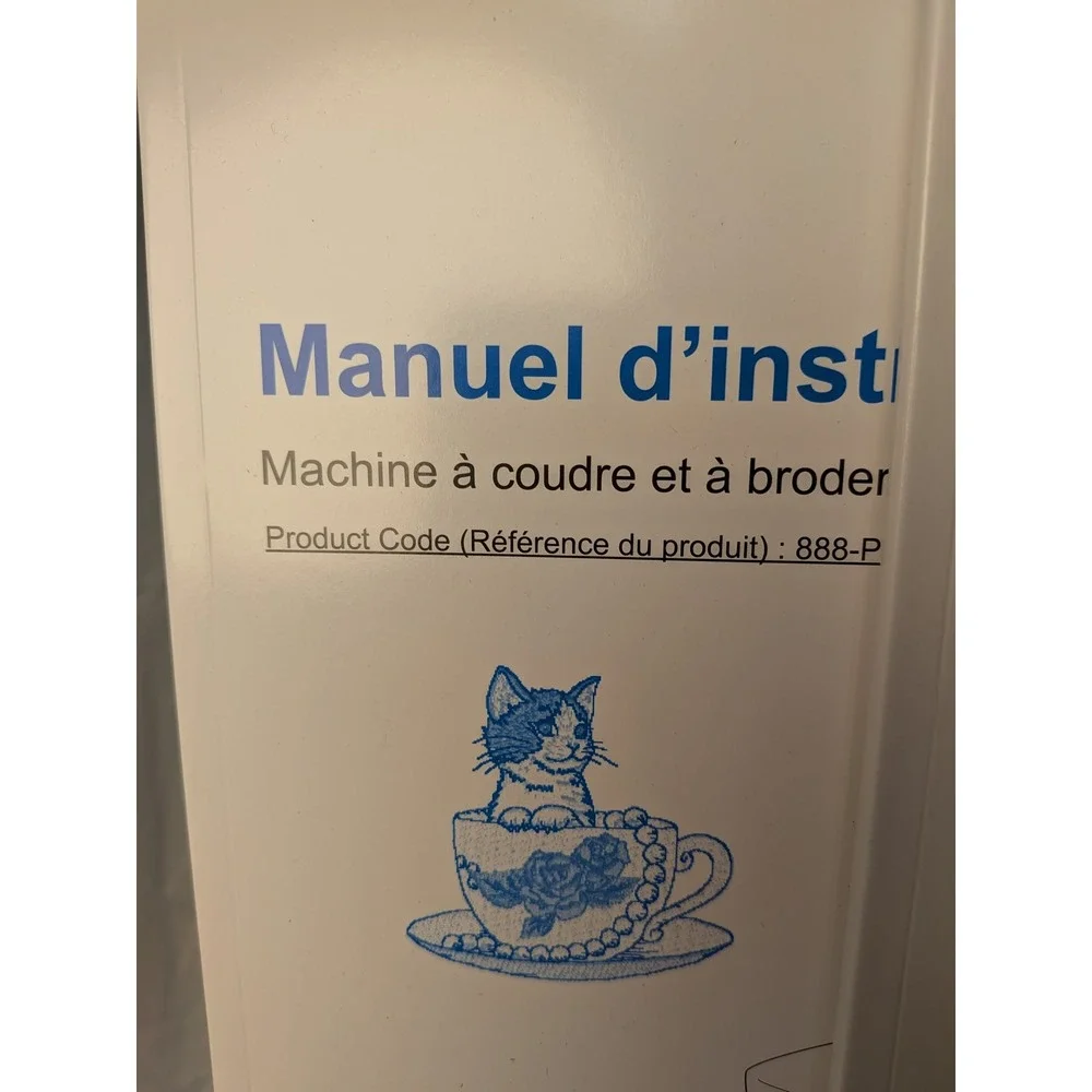 Brother Sewing Embroidery Machine Manuals Spanish French 888-P10 Instruction Set